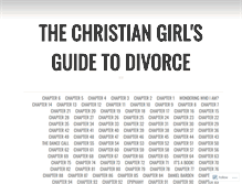 Tablet Screenshot of christiangirlsguidetodivorce.com